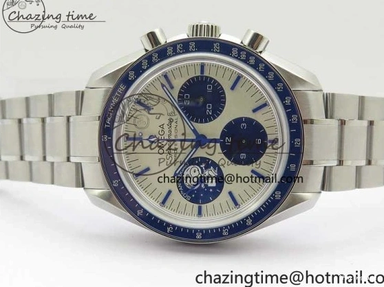 0416 Speedmaster SS Snoopy Apollo OMF Best Edition White Dial on SS Bracelet Venus EasyCare 7877